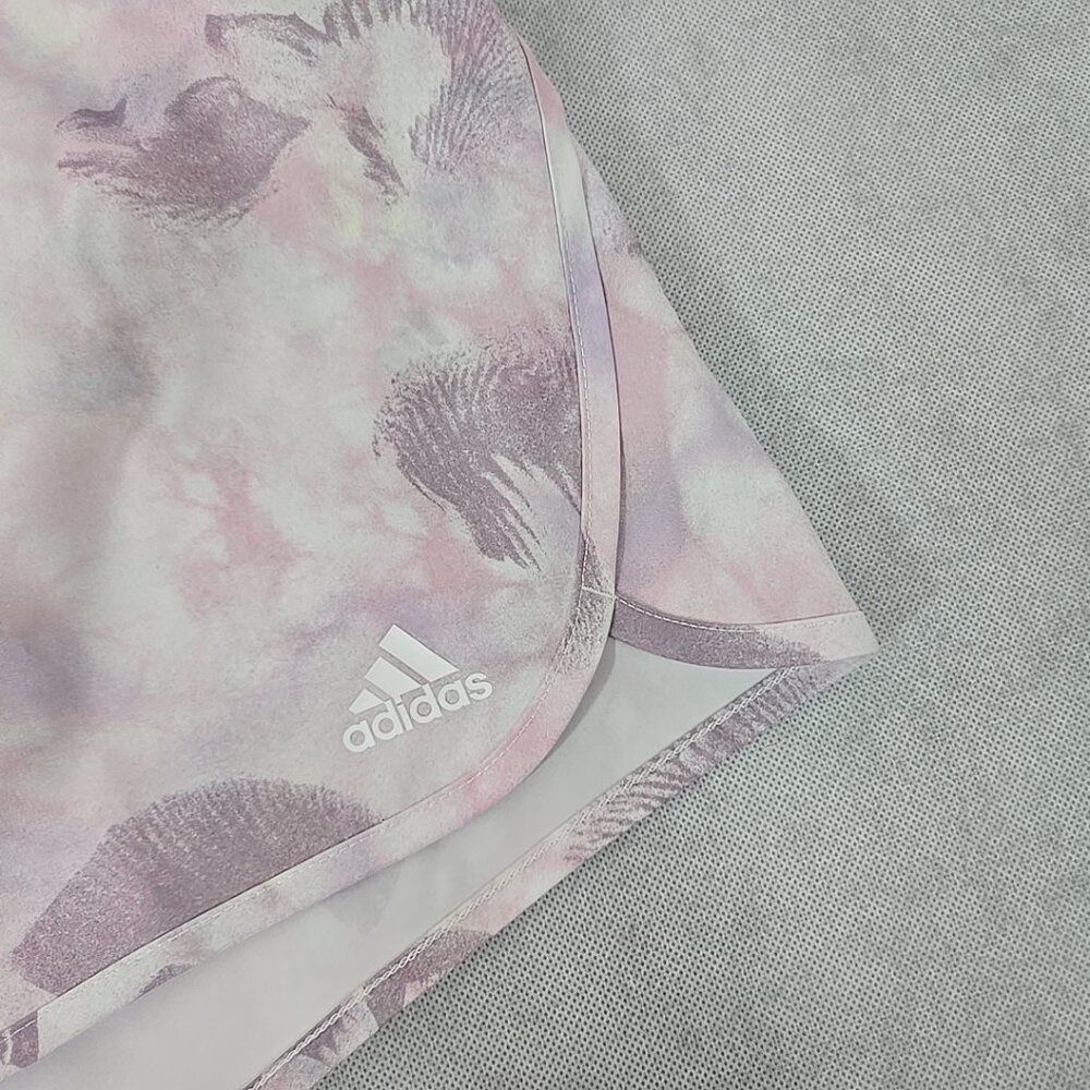 Adidas‎ Girl Set Size Large Cotton Short Sleeve Shirt Matching Running Shorts - Picture 6 of 8